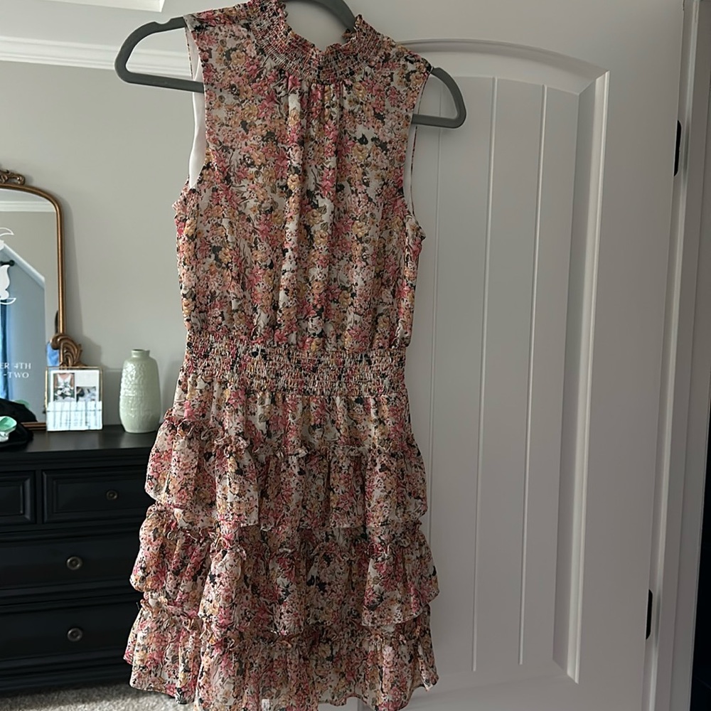 Floral tiered dress